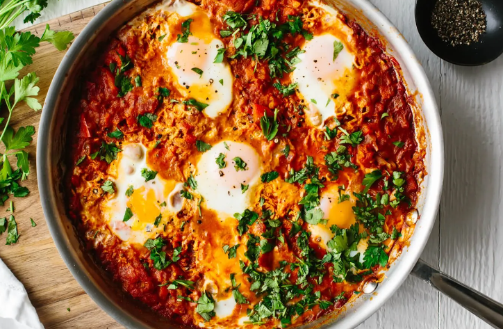 Shakshuka / Tomatoes poached&nbsp;eggs