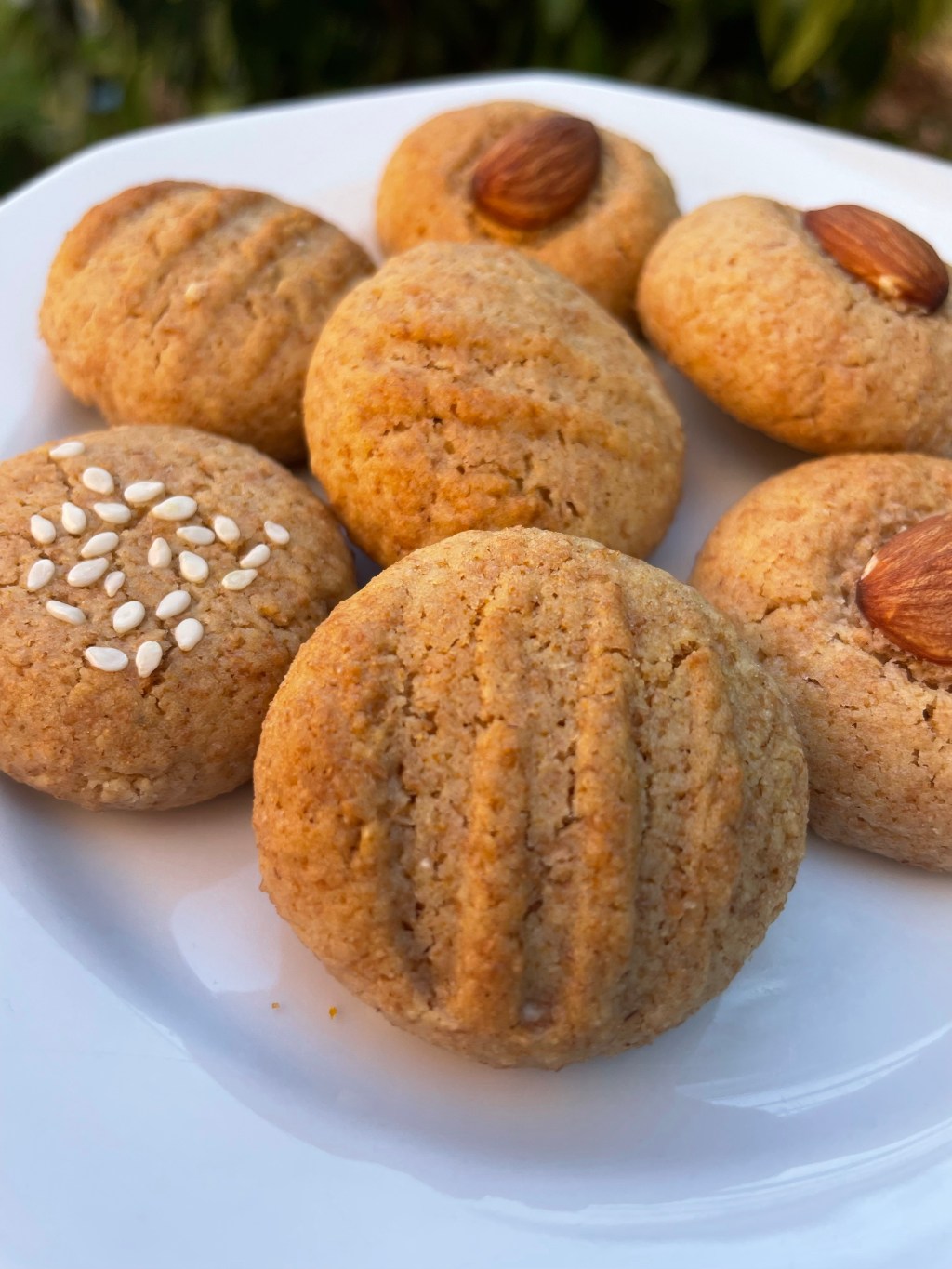 Two options for Easy Mediterranean Tahini&nbsp;cookies
