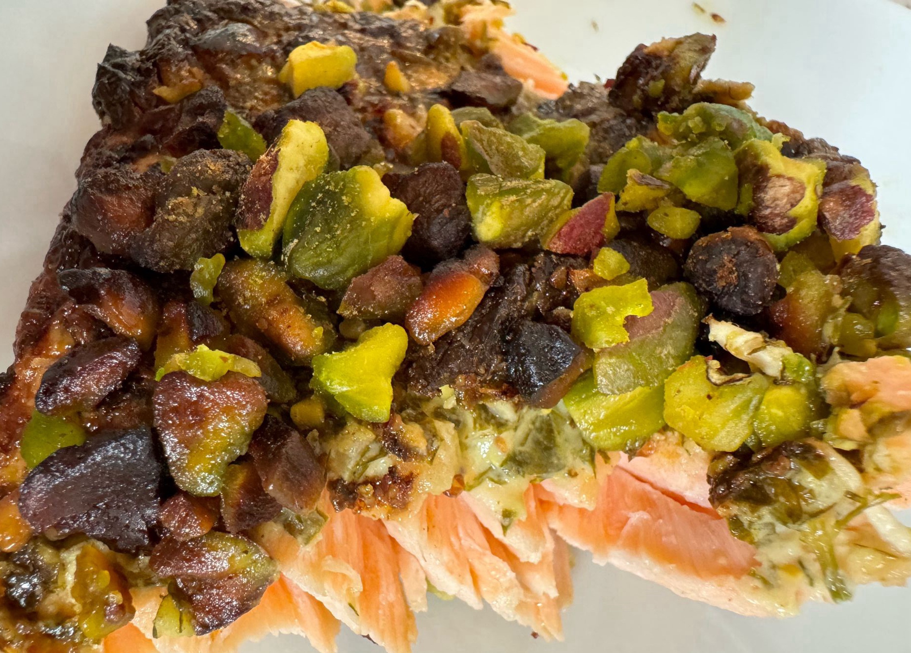 Fish Fillet with Mustard and Pistachios