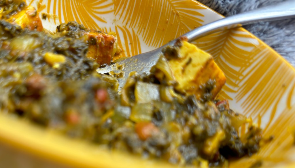 Saag Paneer – spinach and&nbsp;cheese