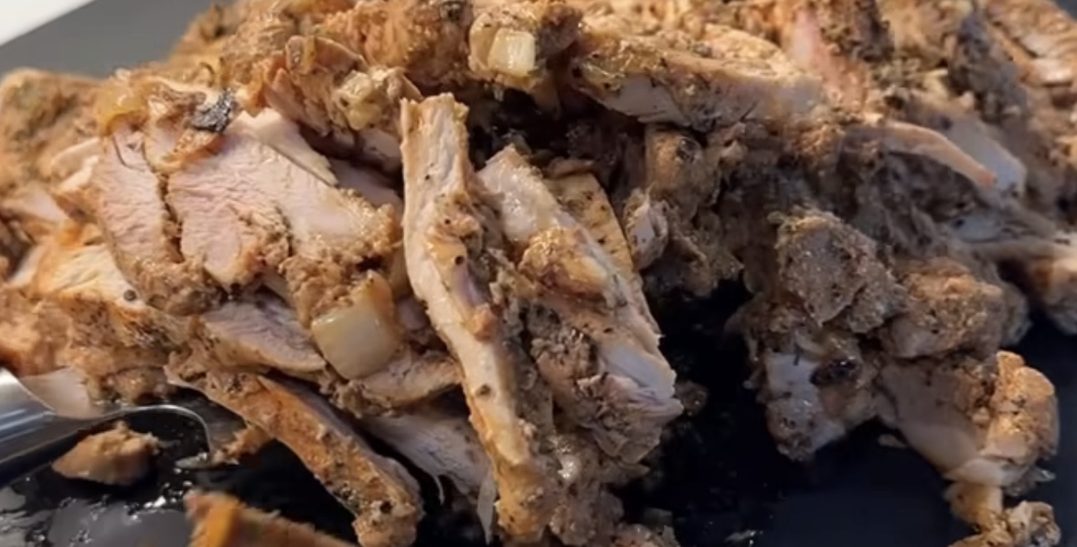 Easy Shawarma, Spiced Roast Chicken cooked in Cast Iron pan
